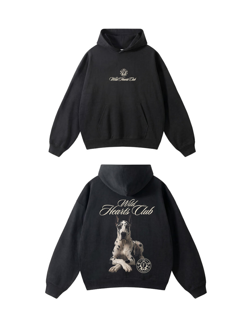 Hoodie Wild Hearts Black