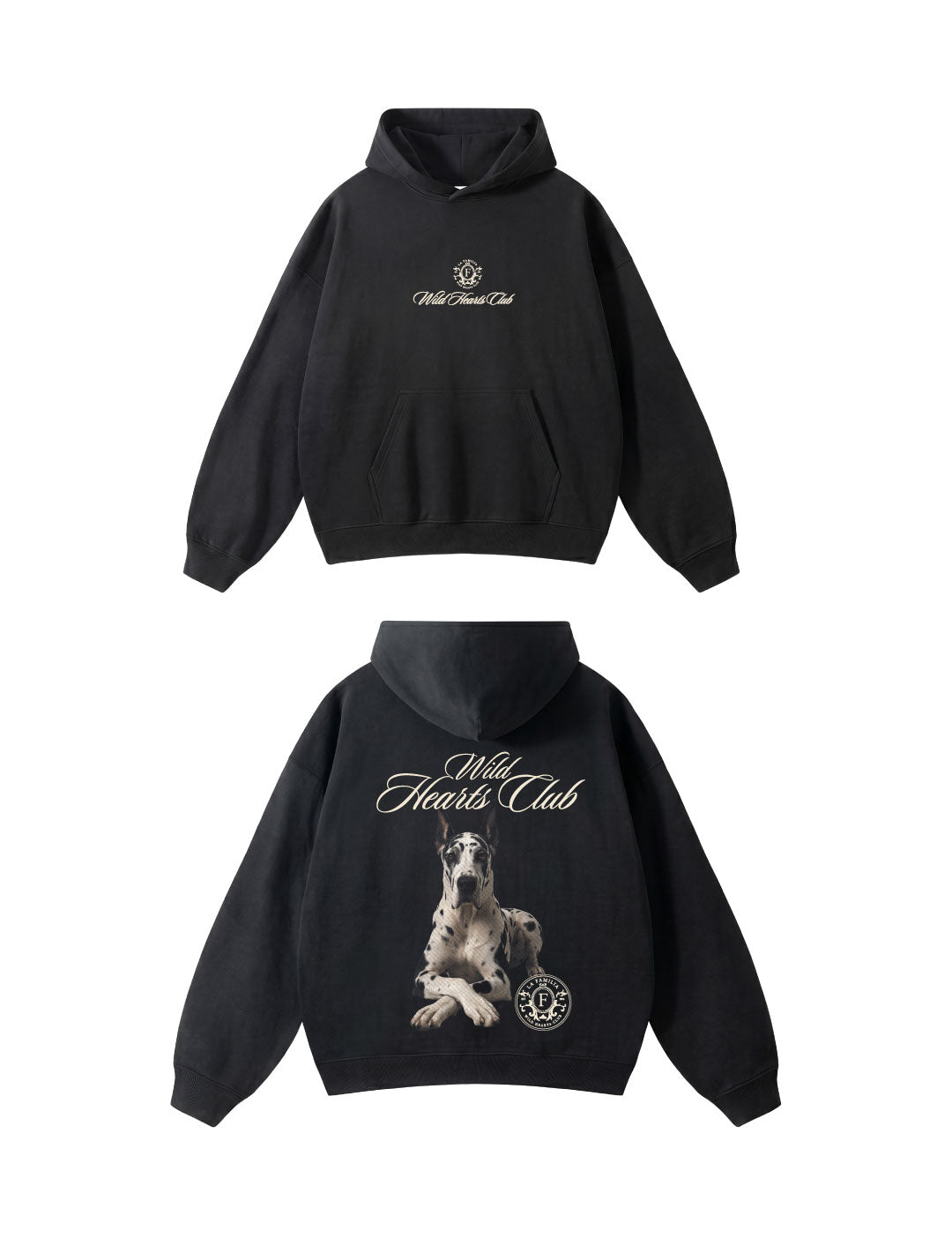 Hoodie Wild Hearts Black