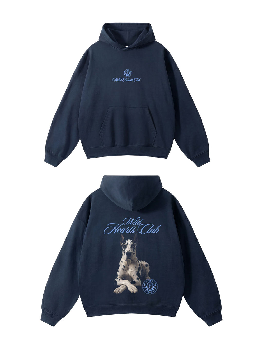 Hoodie Wild Hearts Blue