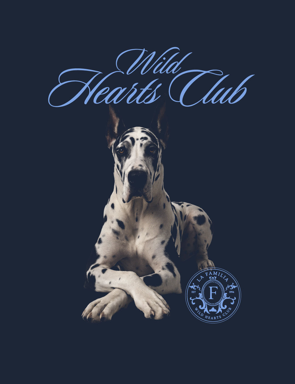 Hoodie Wild Hearts Blue