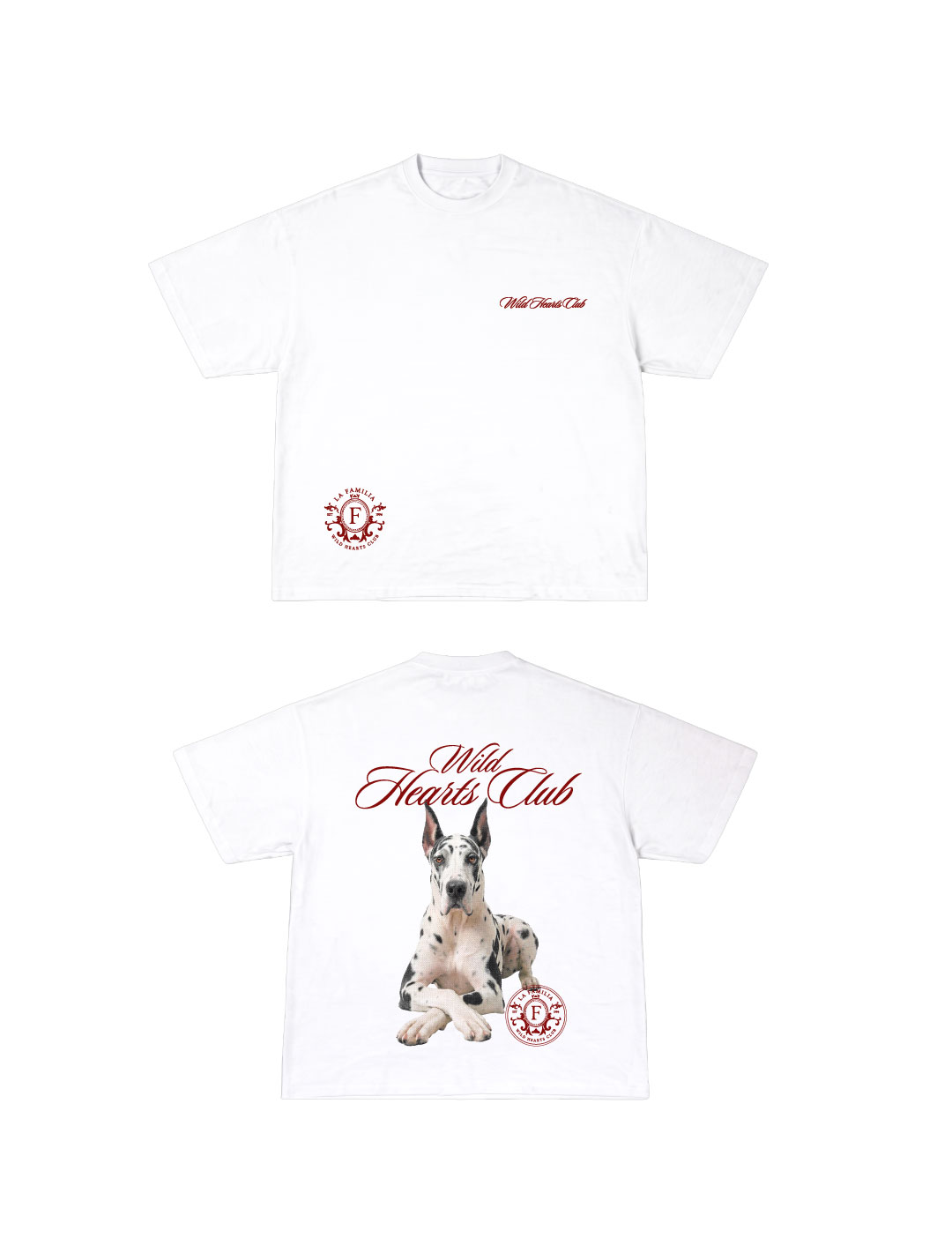 Camiseta Oversized Wild Hearts White