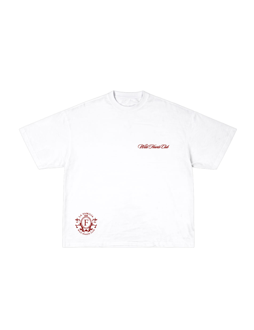 Camiseta Oversized Wild Hearts White